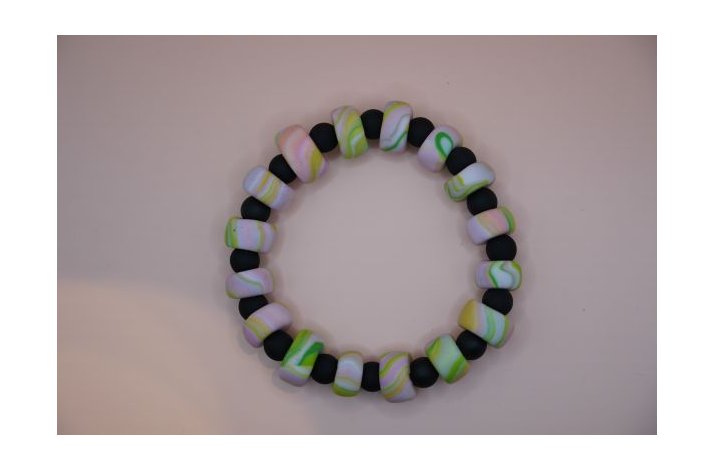 elastikarmb�nd med polymer perler