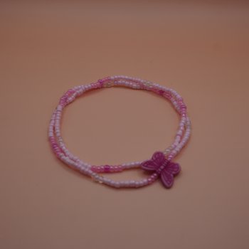 armb�nd med pink sommerfugl