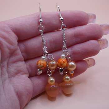 �reringe med orange perler